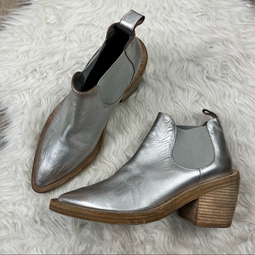 Marsell Coneros metallic silver chunky ankle boots - Picture 1 of 11